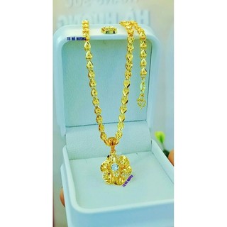 [HÀNG CAO CẤP] DÂY CHUYỀN CHO NỮ  KÈM MĂT ĐÍNH ĐÁ | DÂY CHUYỀN HÌNH ❤️ GHÉP MẶT HOA MAI ĐÍNH ĐÁ