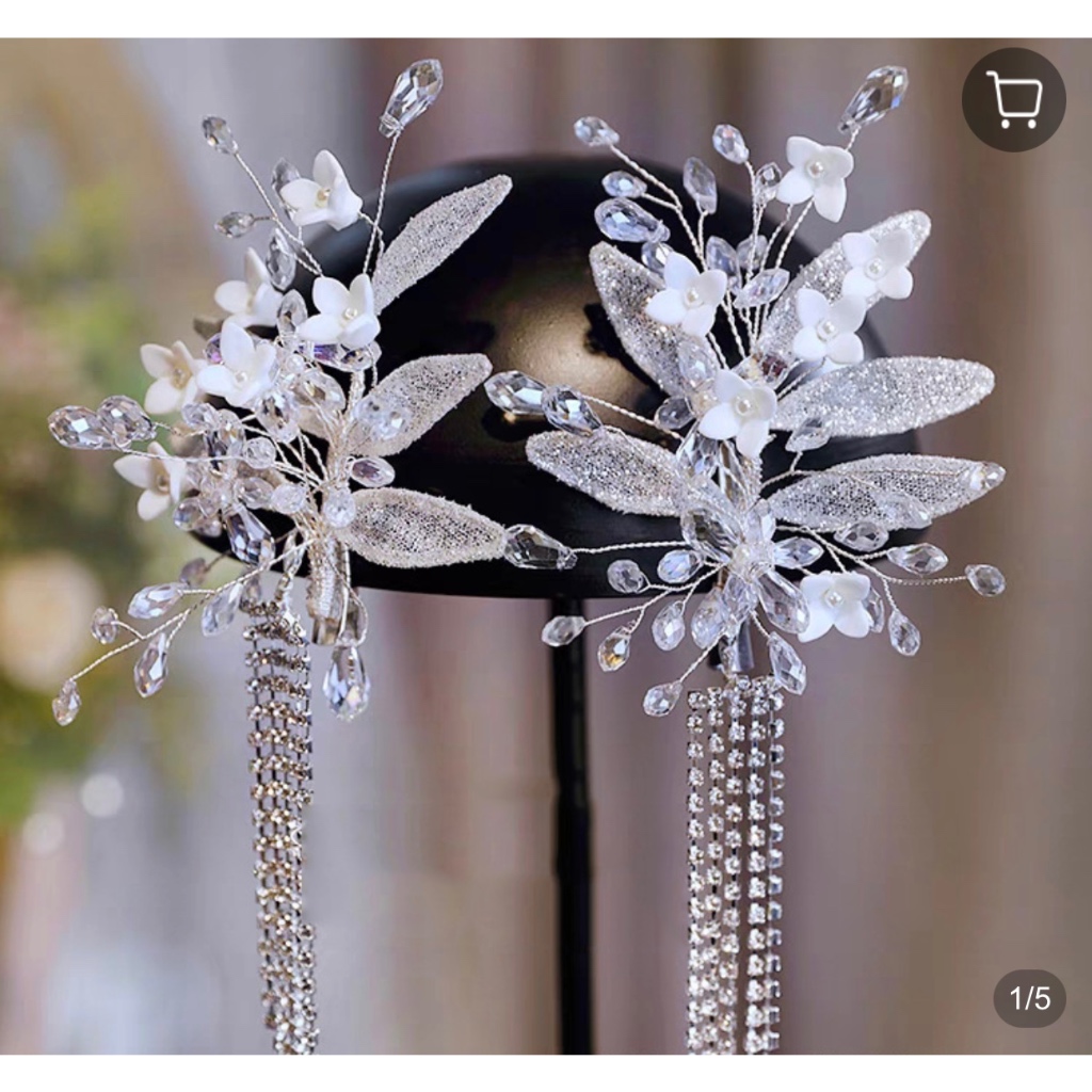 Sét Hoa Cài Tóc Tua Rua mã W1215