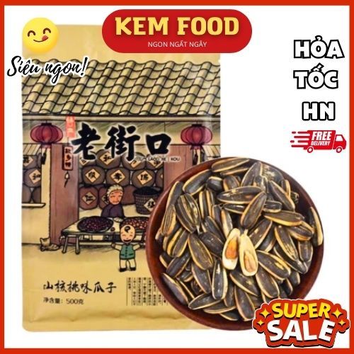 Hướng dương tẩm vị caramen mật ong thơm ngon Gói 500gr hạt to mẩy - KEMFOOD