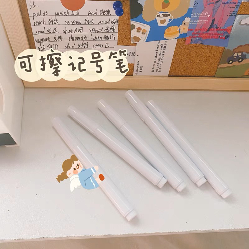 Bút viết lên bảng acrylic, gương, bề mặt kính, mực trắng dễ tẩy xoá