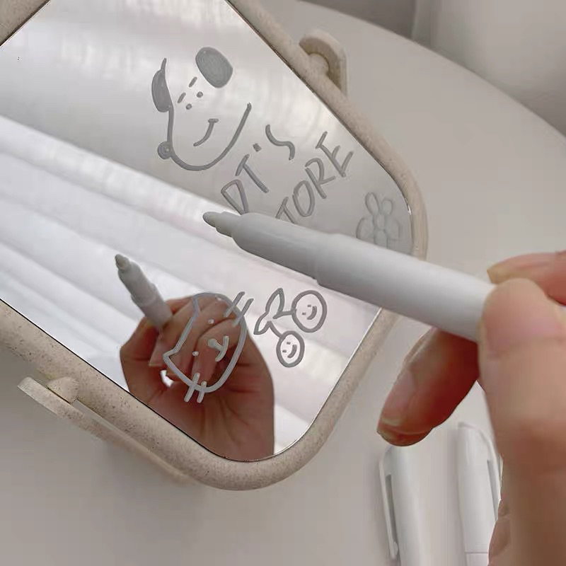 Bút viết lên bảng acrylic, gương, bề mặt kính, mực trắng dễ tẩy xoá