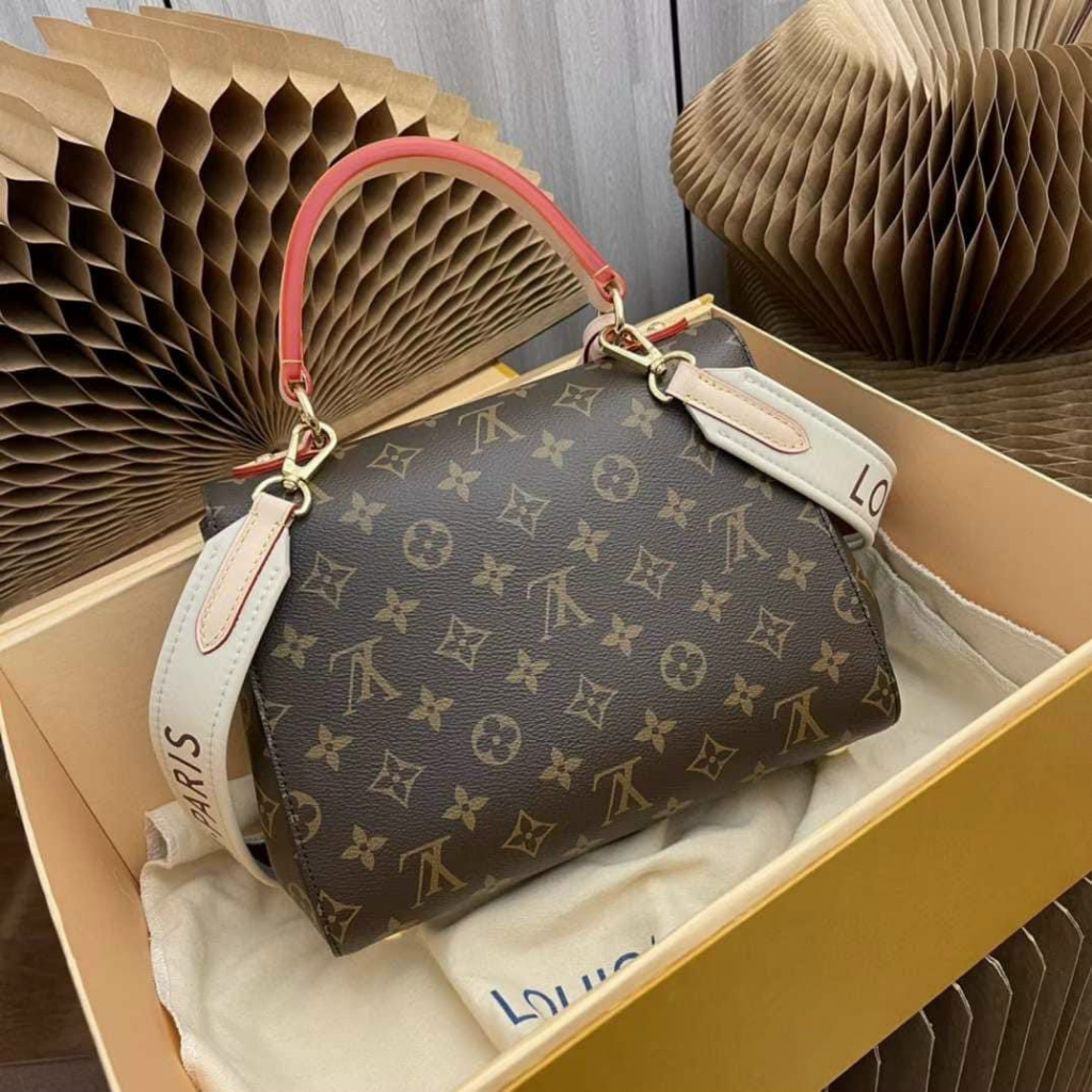 Túi xách cầm tay Lv nữ cluny hoa nâu  full box , Túi Lv nữ đeo chéo đeo vai mẫu mới dùng cho công sở đi chơi TH store