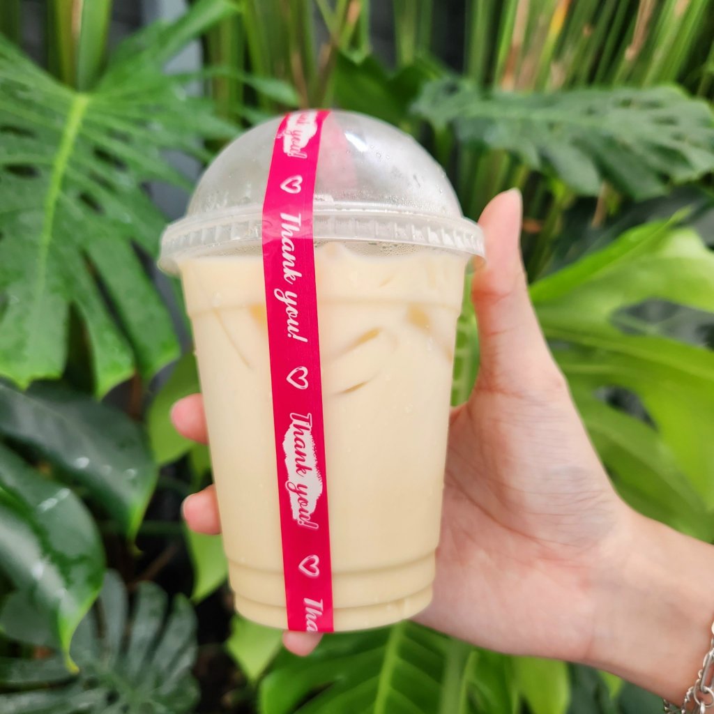 Băng Keo Thank You Dán Nắp Ly Cà Phê, Băng Keo Dán Nắp Hộp, Băng Keo Dán Niêm Phong Sản Phẩm - 1 Cuộn Dài 60m