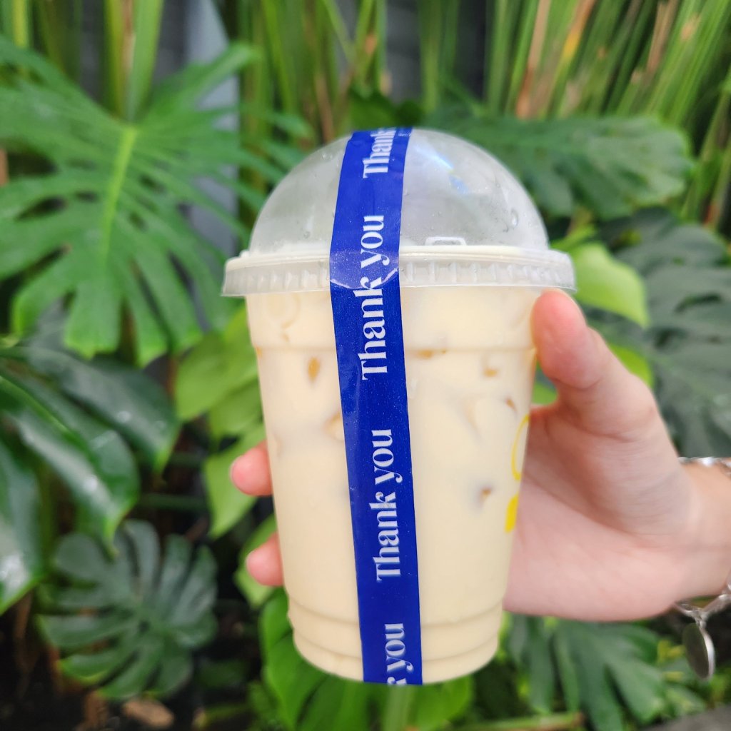 Băng Keo Thank You Dán Nắp Ly Cà Phê, Băng Keo Dán Nắp Hộp, Băng Keo Dán Niêm Phong Sản Phẩm - 1 Cuộn Dài 60m