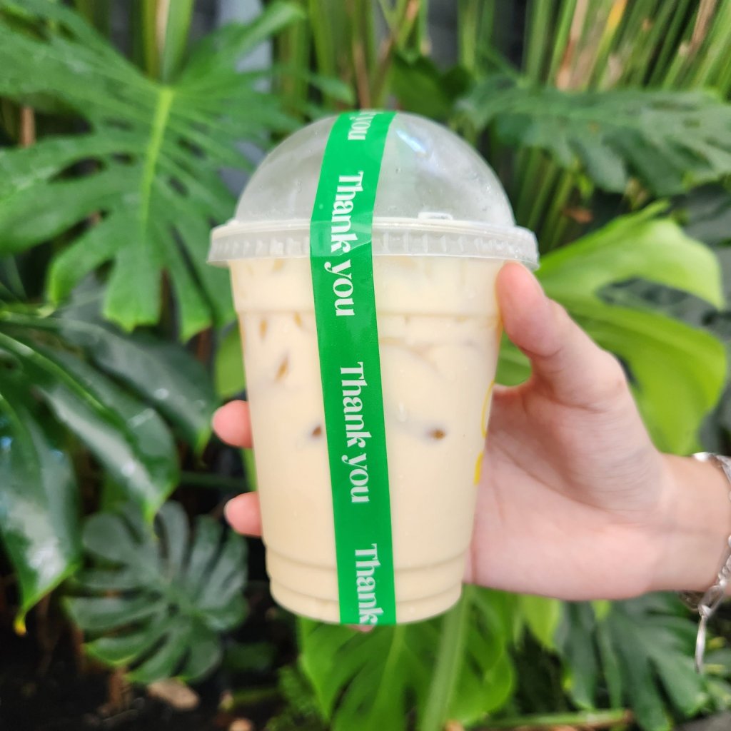 Băng Keo Thank You Dán Nắp Ly Cà Phê, Băng Keo Dán Nắp Hộp, Băng Keo Dán Niêm Phong Sản Phẩm - 1 Cuộn Dài 60m
