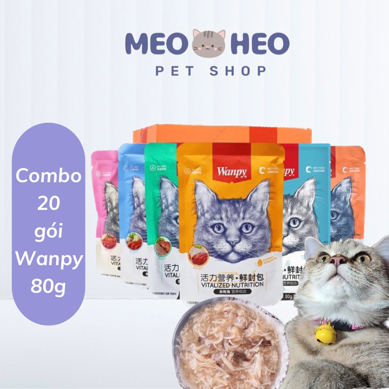 Combo 10-20 gói pate Wanpy