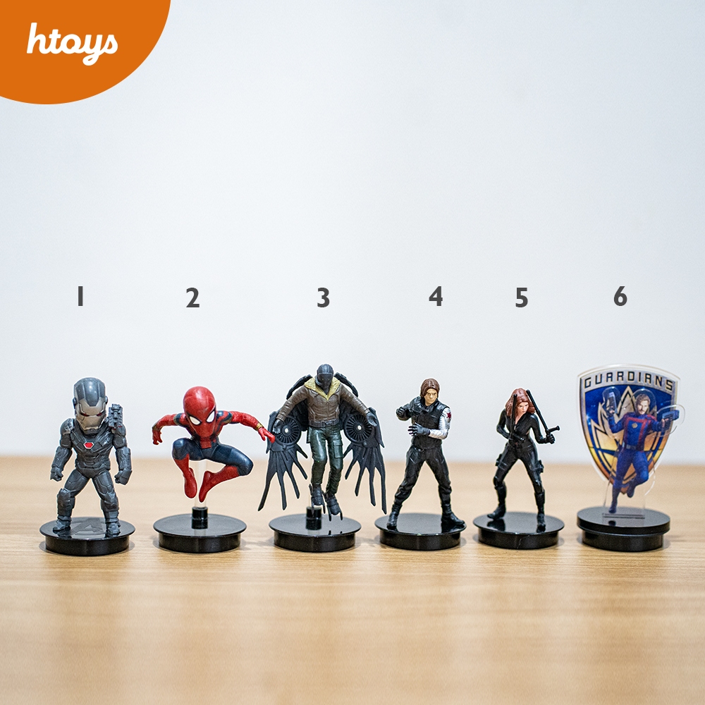 Topper phim Spider Man, Vulture, Winter Soldier, Starlord, War Machine