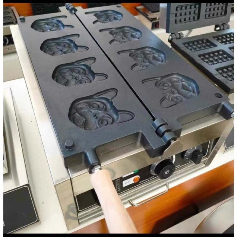 MÁY LÀM BÁNH HÌNH MẶT CHÓ PITBULL, HÌNH ĐỘNG SĂN