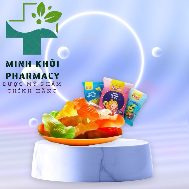 Kẹo Dẻo Ích Nhi 4 Vị Cho Bé Bổ Sung canxi, Vitamin C, Lợi Khuẩn