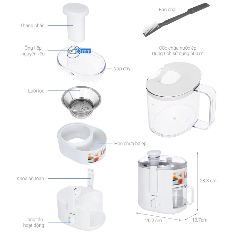 Máy ép Panasonic MJ-CS100WRA