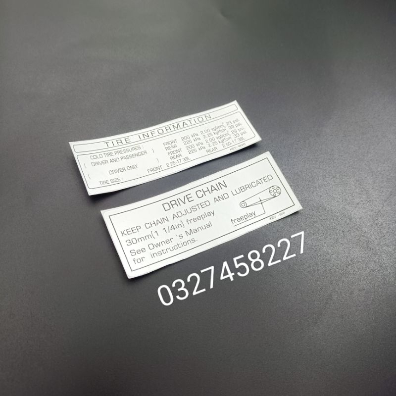 2 tem thông số hộp xích, sên cacte xe DREAM Lùn, WAVE Thái....