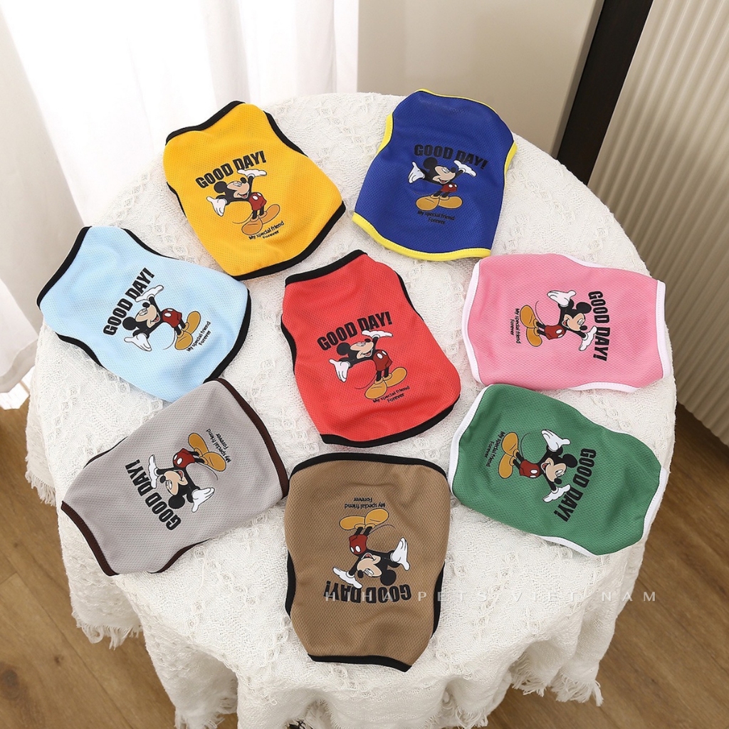 COMBO 3 ÁO Thun Ba lỗ Cotton Mát Mẻ Baby Sắc Màu Cho Chó Mèo Thời Trang Quần Áo Thú Cưng Thiết Kế Cao Cấp Mùa Hè Hiha Pe