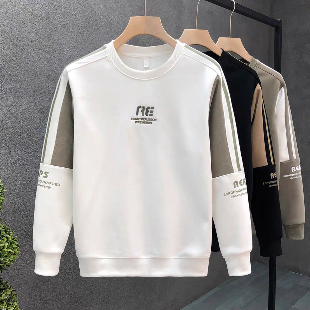 Áo sweater nam nữ quảng châu, áo thun nỉ local brand dài tay form rộng