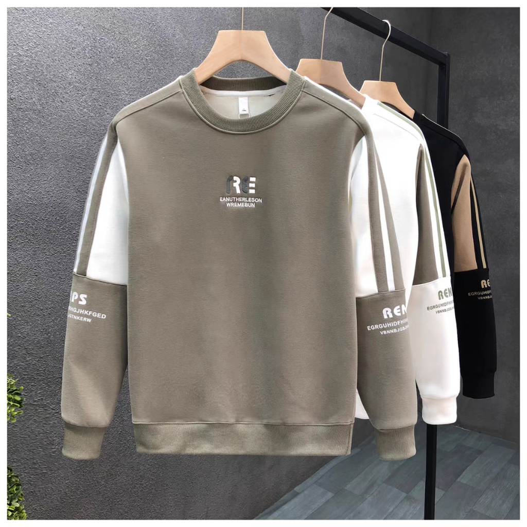Áo sweater nam nữ quảng châu, áo thun nỉ local brand dài tay form rộng