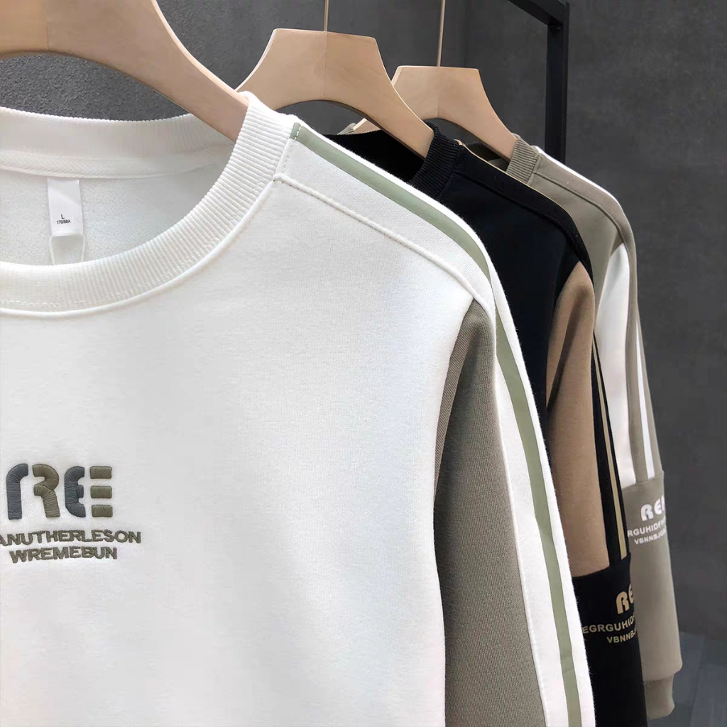 Áo sweater nam nữ quảng châu, áo thun nỉ local brand dài tay form rộng