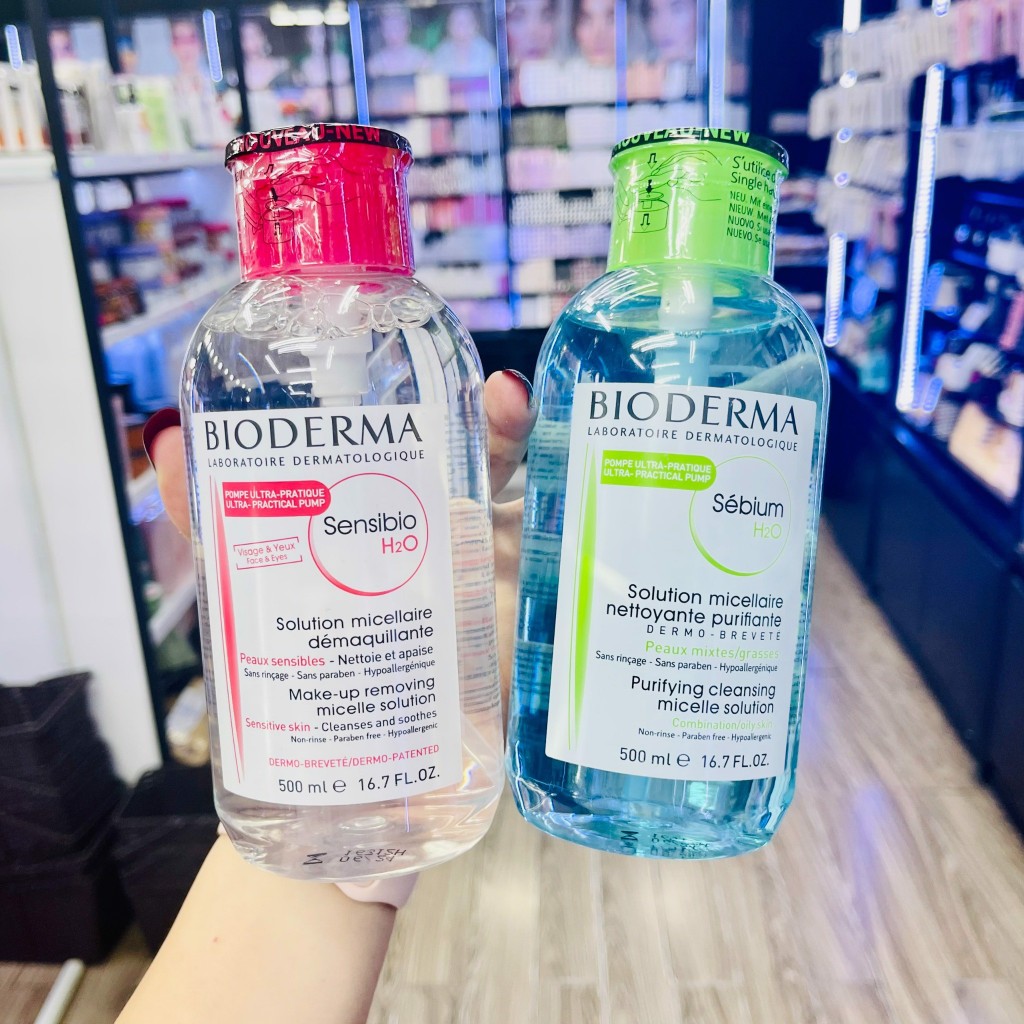 Nước tẩy trang bioderma 500ml dành cho mọi loại da chính hãng