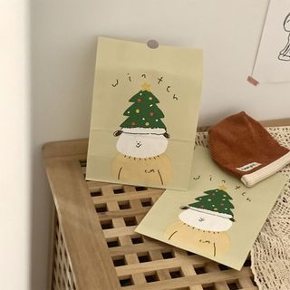 B5-5B Túi giấy Giáng sinh đựng hoa đựng quà noel