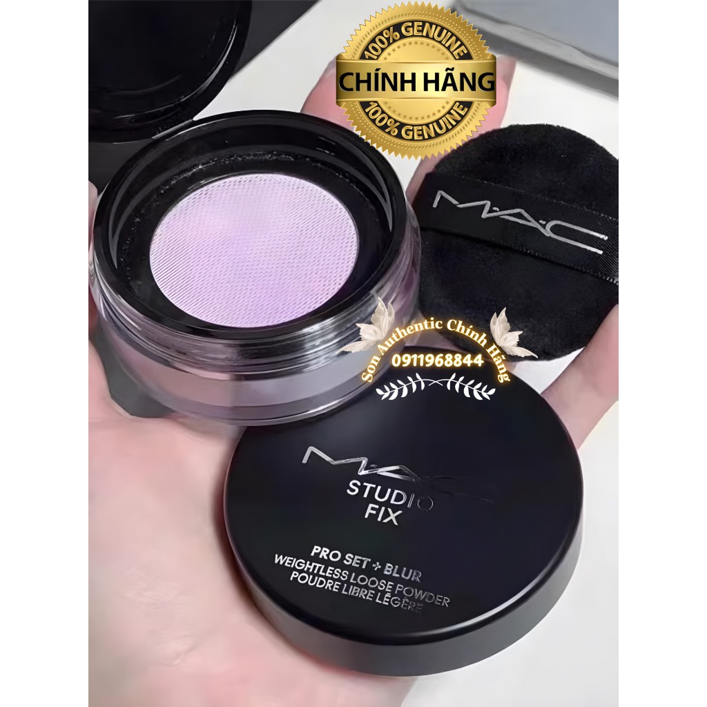 (Chính Hãng) Phấn phủ MAC kiềm dầu mịn đẹp bền - Phấn MAC Studio Fix Pro Set + Blur Loose Powder