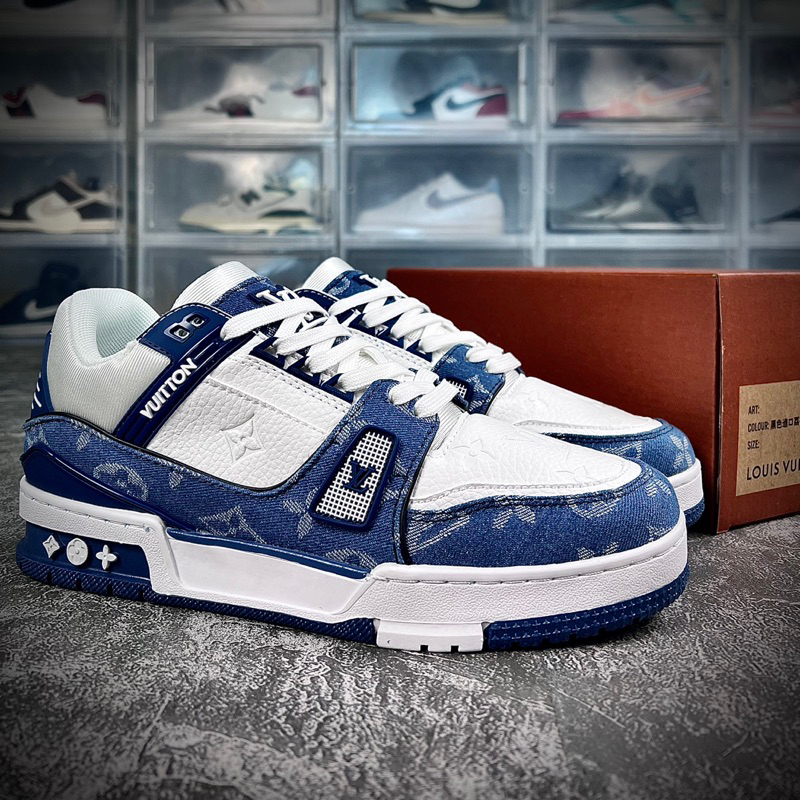 Giày sneaker LV Trainer Xanh Dương