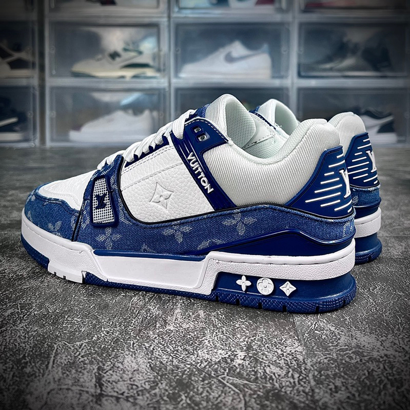 Giày sneaker LV Trainer Xanh Dương