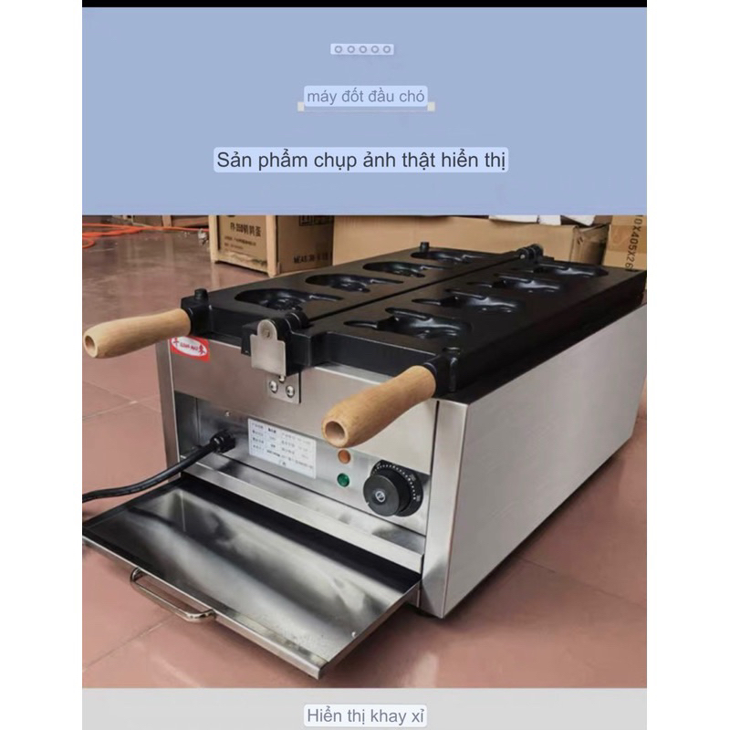 MÁY LÀM BÁNH HÌNH MẶT CHÓ PITBULL, HÌNH ĐỘNG SĂN