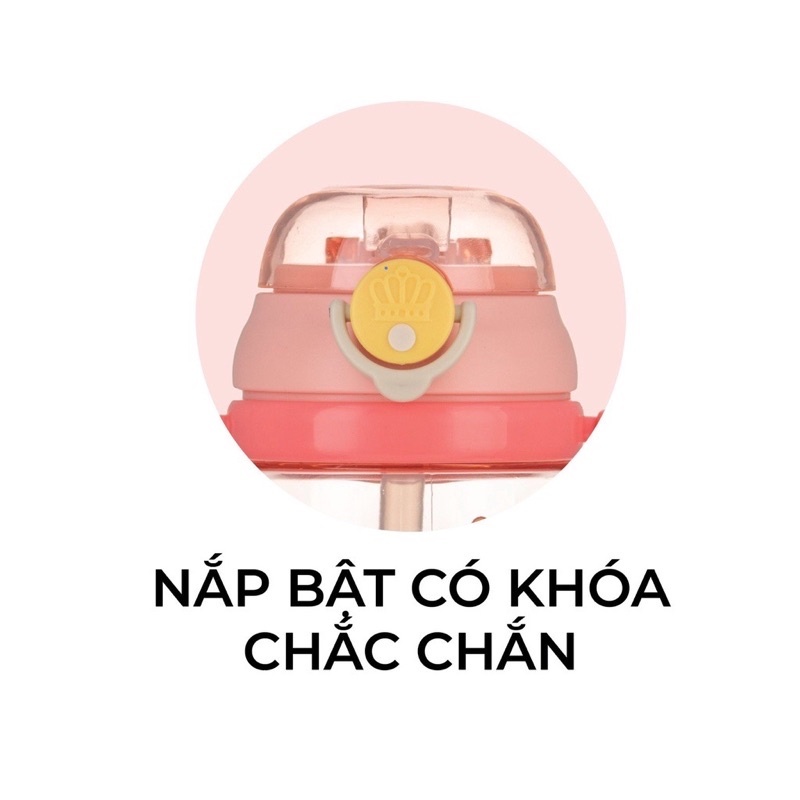 Bình Nước HoKori 450ml Nhựa Việt Nhật Cao Cấp An Toàn