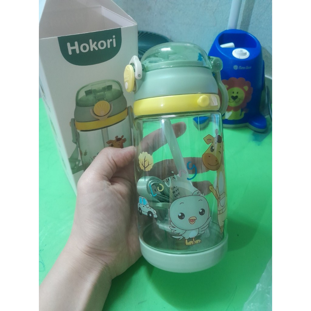 Bình Nước HoKori 450ml Nhựa Việt Nhật Cao Cấp An Toàn
