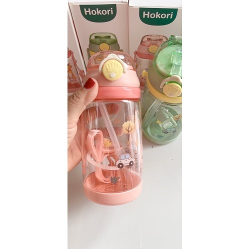 Bình Nước HoKori 450ml Nhựa Việt Nhật Cao Cấp An Toàn