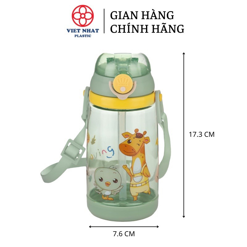 Bình Nước HoKori 450ml Nhựa Việt Nhật Cao Cấp An Toàn