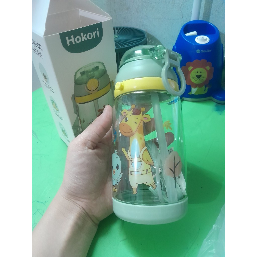 Bình Nước HoKori 450ml Nhựa Việt Nhật Cao Cấp An Toàn