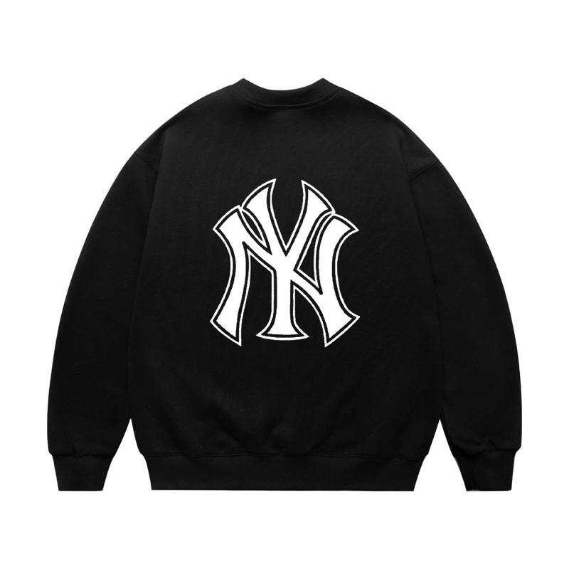 Áo Sweater nỉ da cá logo NY hai mặt đen trắng đẹp. áo nỉ đôi nam nữ nhiều kích cỡ đẹp