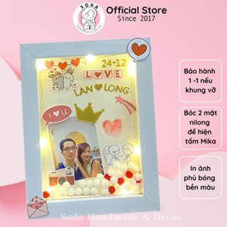 Khung in dấu vân tay tình yêu cho cặp đôi/người yêu Valentine