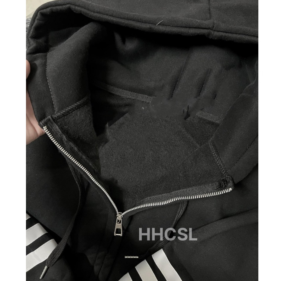 Áo Khoác Hoodie Zip Chất Nỉ Bông Dày Dặn Form To Nam Nữ Kèm Ảnh Thật
