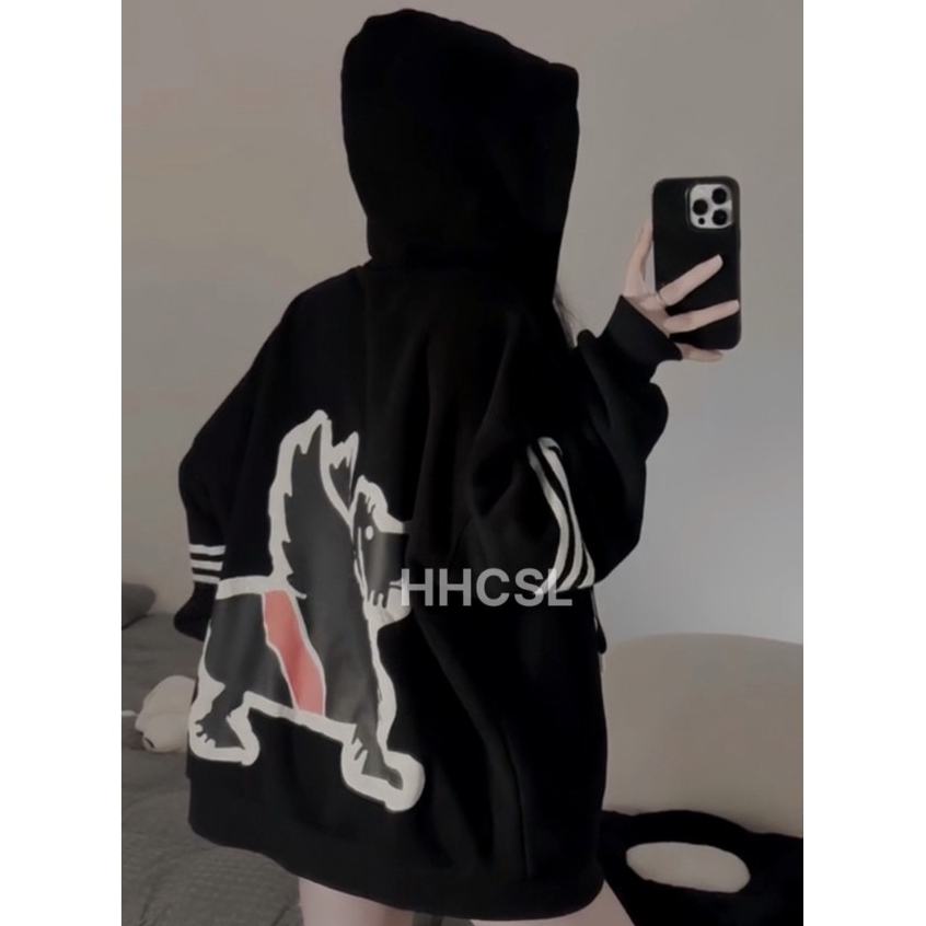 Áo Khoác Hoodie Zip Chất Nỉ Bông Dày Dặn Form To Nam Nữ Kèm Ảnh Thật