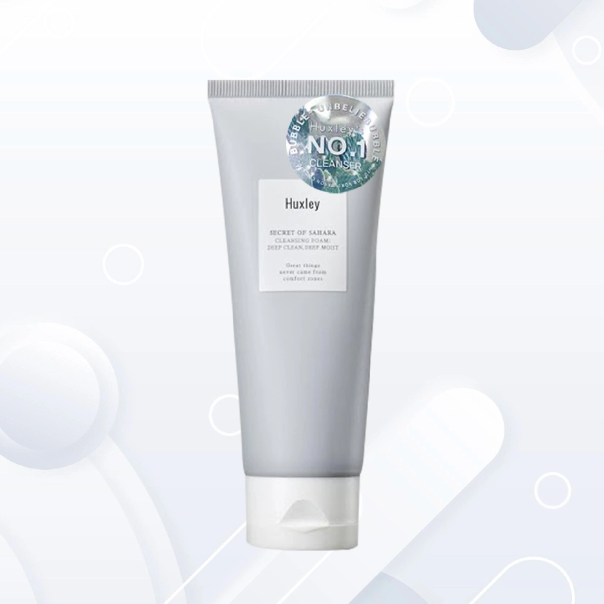 Sữa rửa mặt làm sạch chuyên sâu dạng bọt Huxley Cleansing Foam Deep Clean, Deep Moist 150g