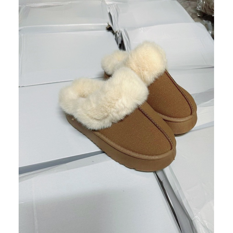 Sục da lộn lót lông mai phương bùi