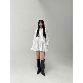 Đầm sơ mi xếp ly OHOH (PLEATED DRESS)