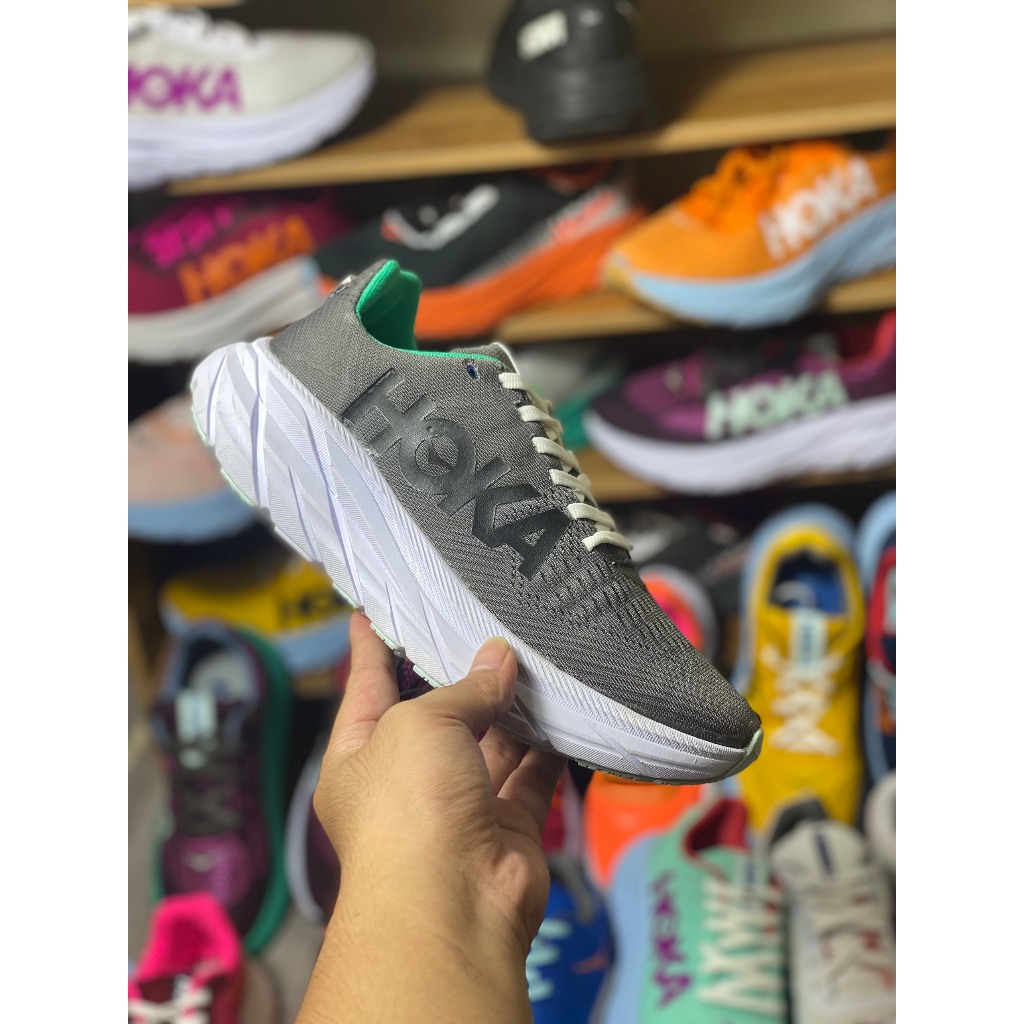 GIÀY CHẬY BỘ Hoka XÁM ĐEN - Giay Tập Gym Dành Cho Cả Nam Và Nữ