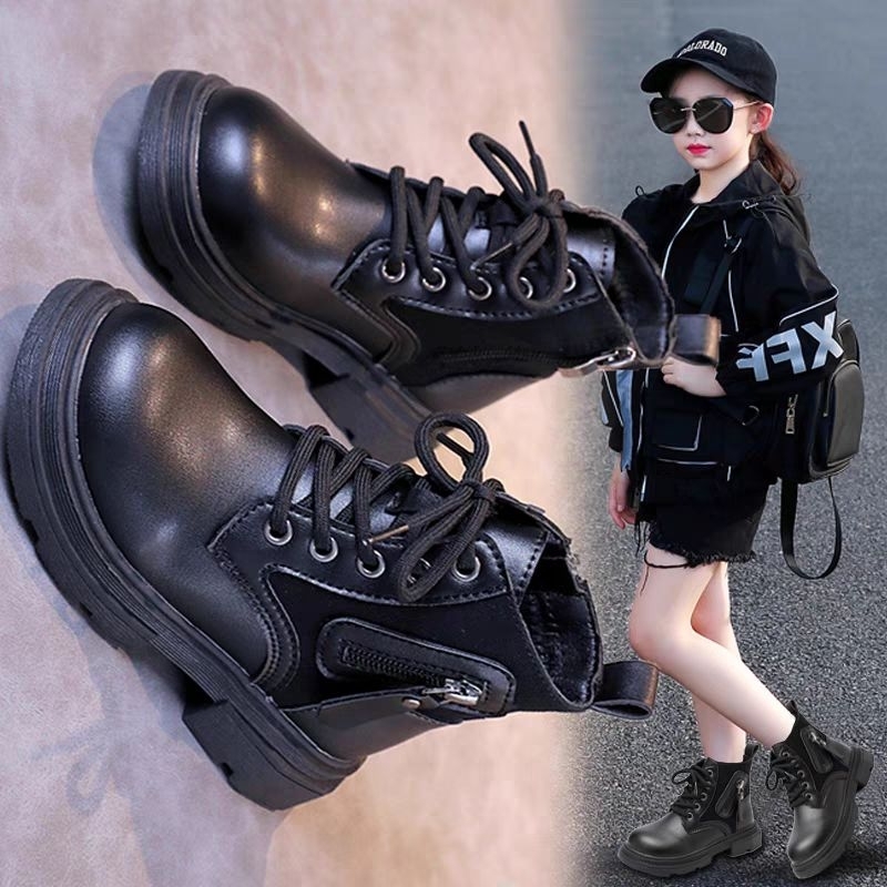 Bốt Cho Bé Gái 3 Tuổi-10 Tuổi Hàng QCCC,Giày Bốt Bé Gái ,Bos Chiến Binh,Boot Khoá Kéo Cho Bé [giaydeptreemkieusashop ]