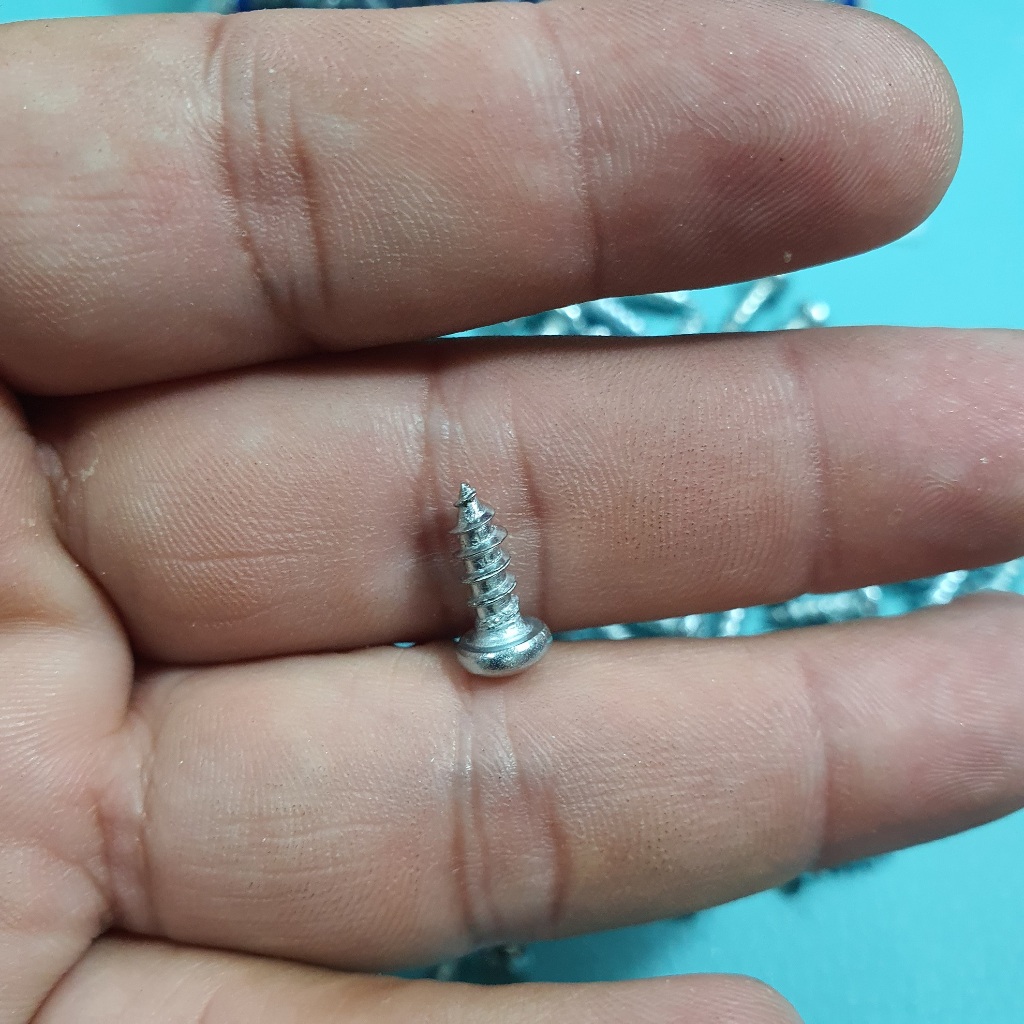 Bịch 1000 con vít gạo đầu tròn 1.3 phân dùng cho cửa nhôm