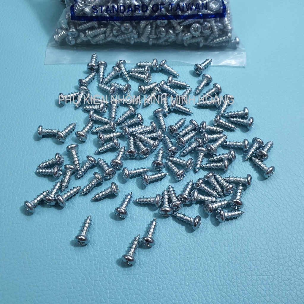 Bịch 1000 con vít gạo đầu tròn 1.3 phân dùng cho cửa nhôm