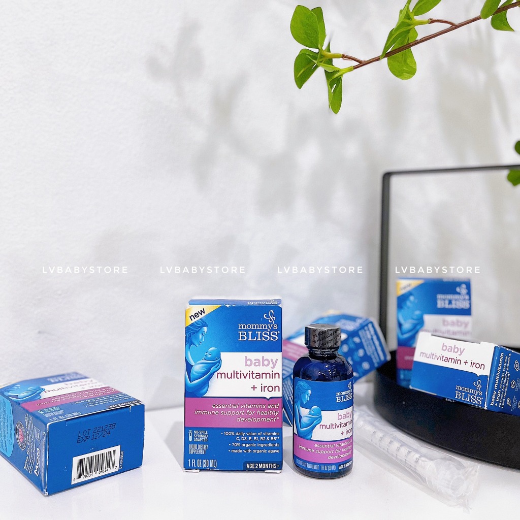 VITAMIN TỔNG HỢP BỔ SUNG SẮT CHO BÉ TỪ 2M+ MOMMYBLISS