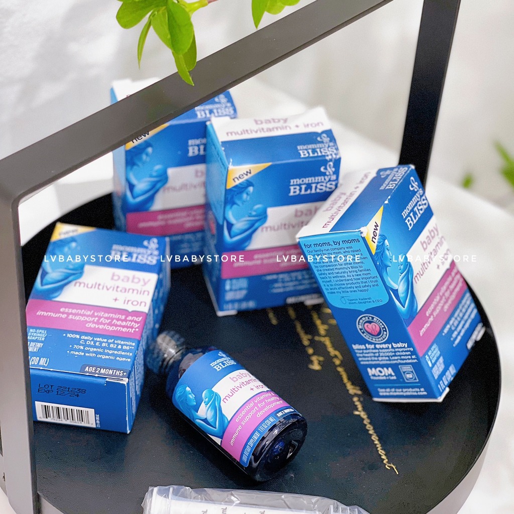 VITAMIN TỔNG HỢP BỔ SUNG SẮT CHO BÉ TỪ 2M+ MOMMYBLISS