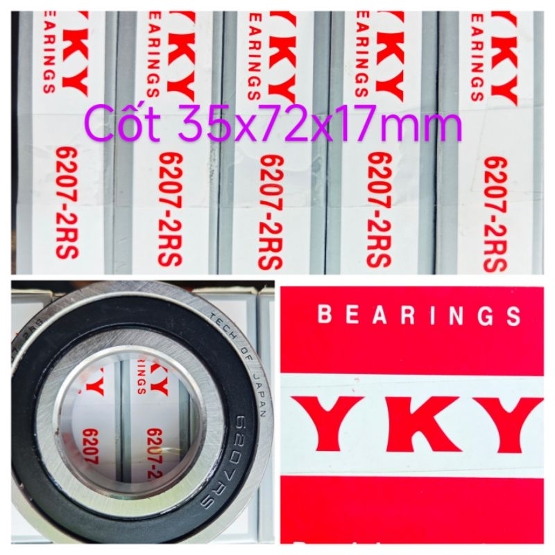 Vòng bi bạc đạn 6207 2RS YKY