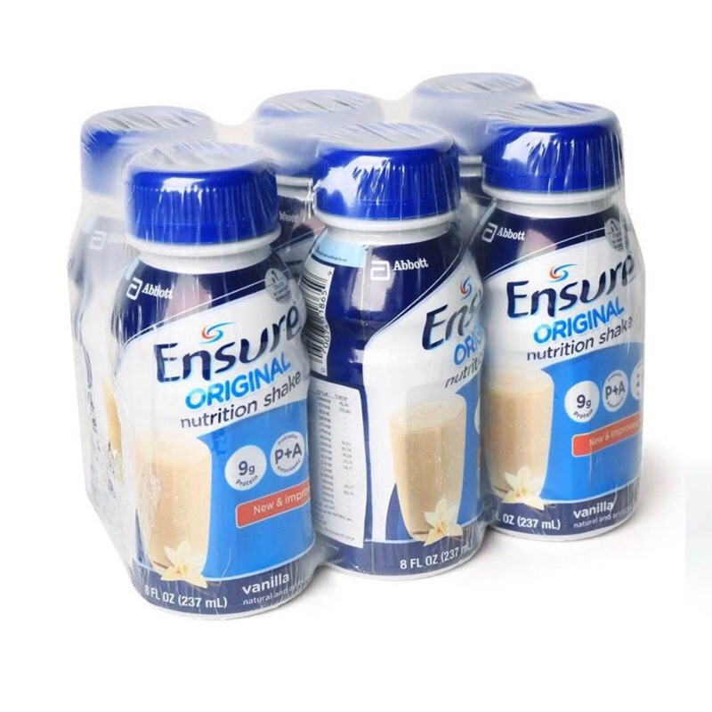 SỮA NƯỚC ENSURE ORIGINAL VANILLA 6 x 237ML