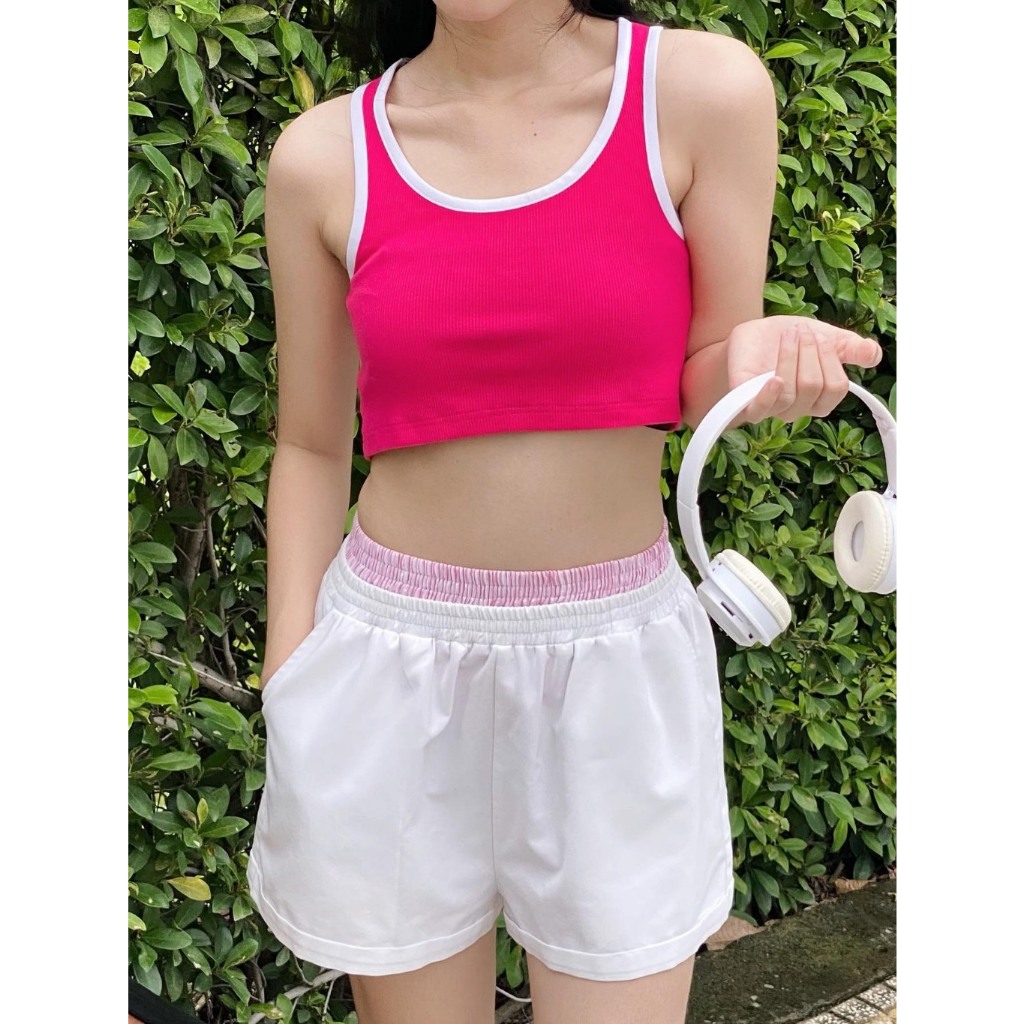 Quần đùi nữ Kaki 2 lưng thun cao - Phong cách năng động