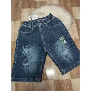 Quần short jean thun bé trai size cồ