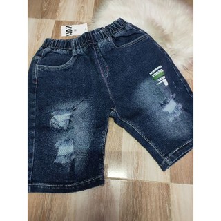 Quần short jean thun bé trai size cồ