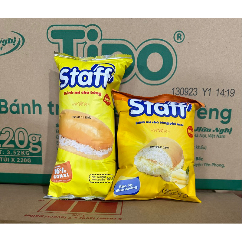 BÁNH MÌ CHÀ BÔNG & CHÀ BÔNG PHÔ MAI 60g