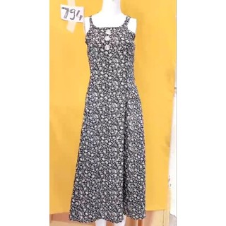 đầm sơmi cổ điển dáng dài size M. S794